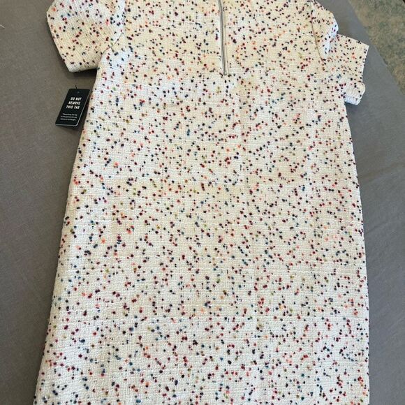 NEW Express Multicolor Speckled Shift Dress - Picture 4 of 7